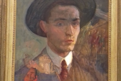 Autoportrait non daté, huile sur toile ( musée de Pontevedra) avec cadre