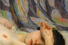 Nu, déposé au musée des Beaux Arts de la Corogne par Antonio Benjamin Pastor 1904. Huile sur toile détail