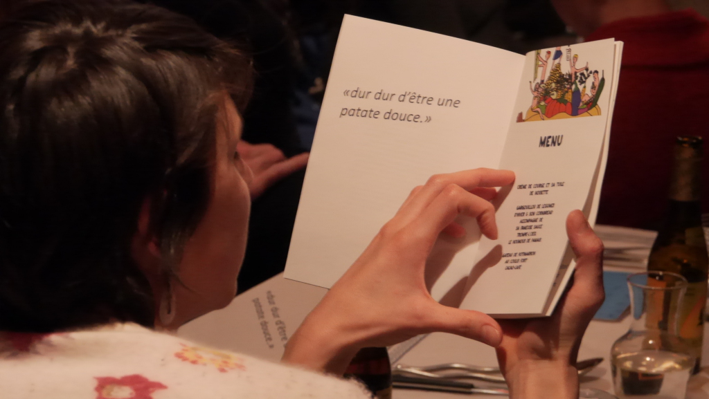 Le menu, le programme !
